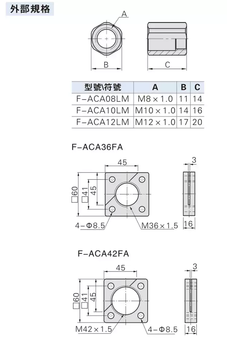 亚德客ACA0806-1/1210/1412/202025油压缓冲器防撞精密稳压减震器-淘宝Taobao | 天猫Tmall