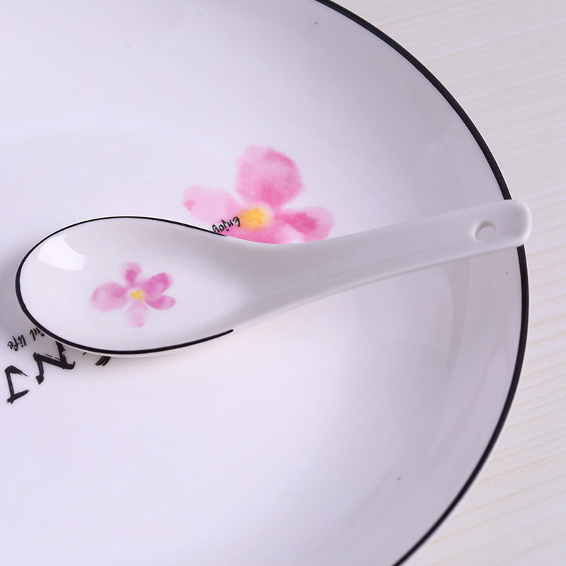 Jingdezhen porcelain tableware dishes suit ipads ceramic dishes nesting bowls plates Korean dish bowl combined household chopsticks