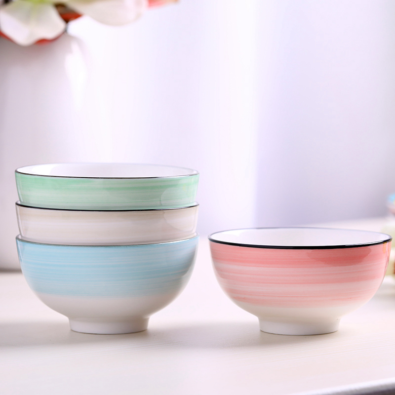 Dishes suit household jingdezhen ceramics tableware chopsticks ipads China to eat rice bowl noodles soup bowl Japanese combination plate