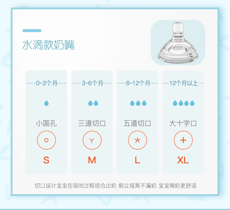 Gói 2 củ khoai tây nhỏ Núm vú giả silicone cỡ rộng cho bé bú sữa mẹ Núm vú rộng 35 lỗ chống đau bụng - Các mục tương đối Pacifier / Pacificer