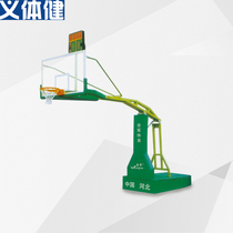 Huijun electric hydraulic basketball rack remote control walking manual imitation hydraulic tempered glass rebound SMC multi-function