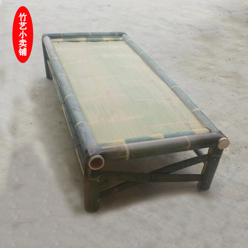 Bamboo Old-Fashioned Sofa Bamboo Bed Single Double Simple Household Adult Nap Bed Cool Bed Ancient Bamboo Cool Bed