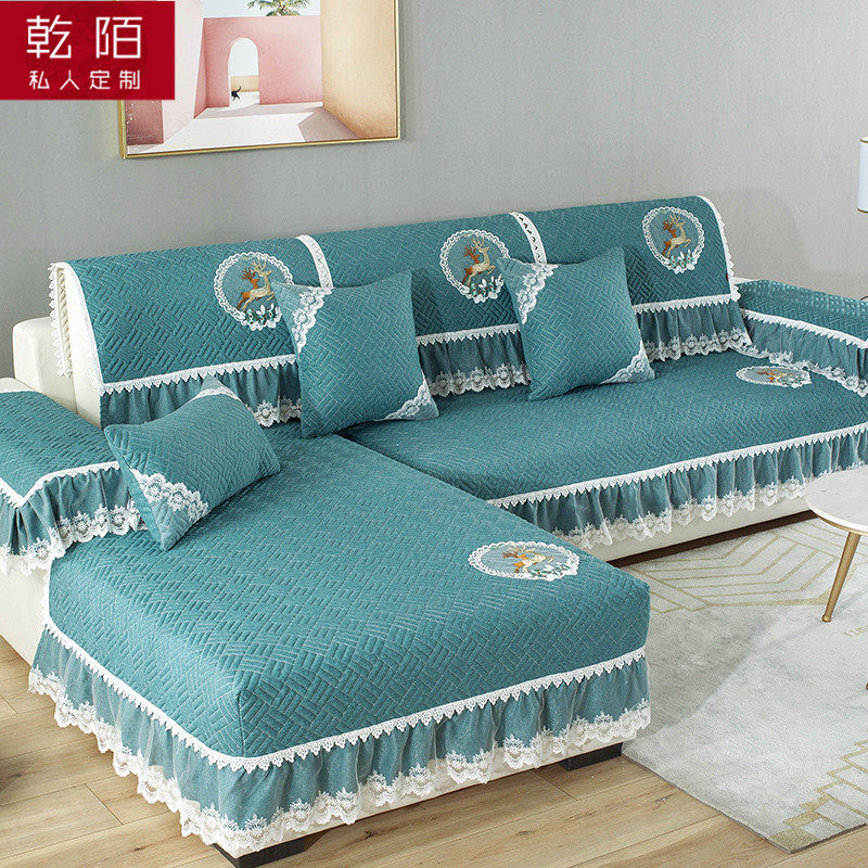 Cotton Hemp Sofa Cushion Four Seasons Universal Non-slip Summer Sofa Cover Full Bag Universal Nordic Brief Cover Cushion Subs