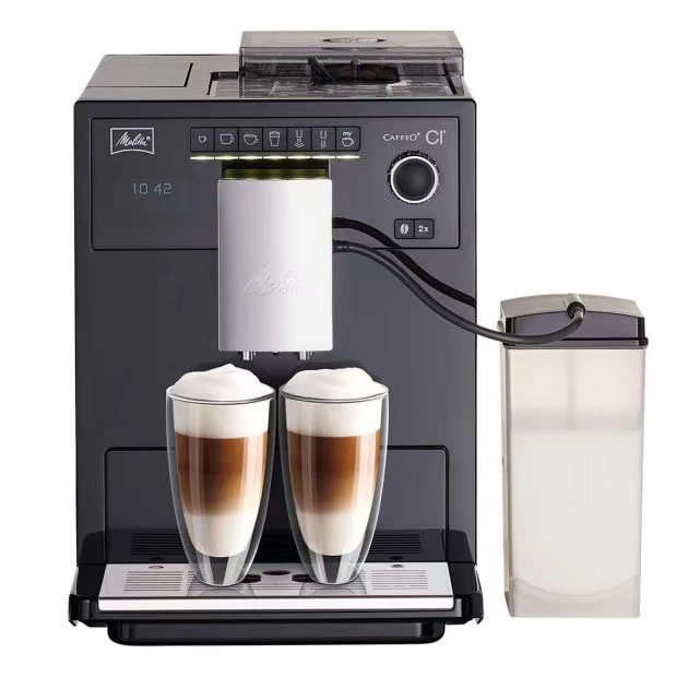 Ở nước ngoài mua máy pha cà phê tự động Melitta Melaleuca E970-103 Caffeo CI - Máy pha cà phê