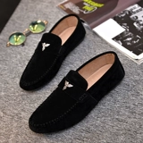 夏季男士豆豆鞋男2025新款男鞋子韩版潮流懒人鞋男透气休闲 𫔮潮鞋男