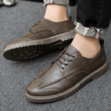 Тонкие туфли для отдыха для кожаной обуви, универсальная обувь, в корейском стиле