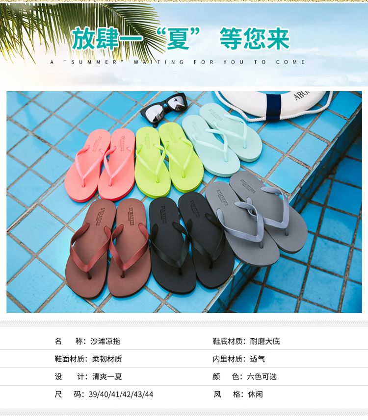 2018 dép mới của nam giới thời trang mùa hè mặc của nam giới không trượt mềm dưới flip flops nam triều kéo bên ngoài mặc giày bãi biển người đàn ông