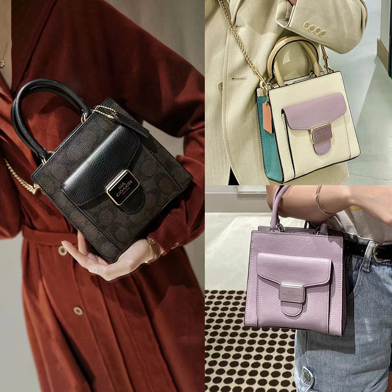 American COACH COACH Mini Pepper Crossbody piano score bag small square bag one shoulder messenger