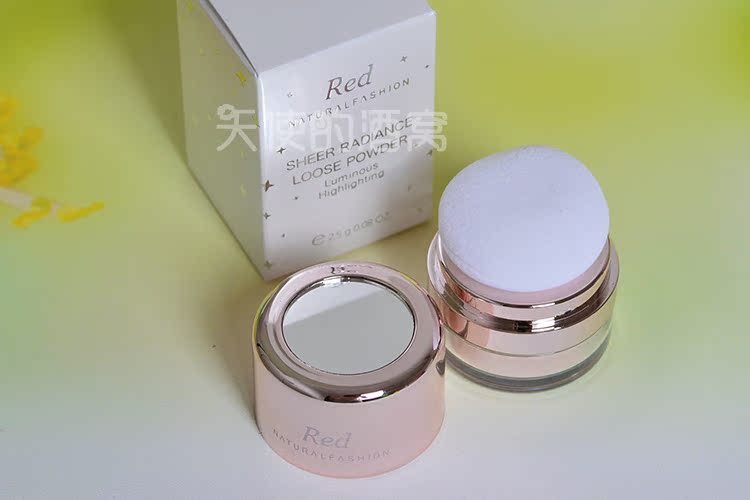 Phiên bản nâng cấp màu đỏ của ngôi sao pha lê phấn ánh sáng cao sáng ngọc trai trang điểm phấn đầu nấm nhỏ dễ thương phấn phủ whoo vàng