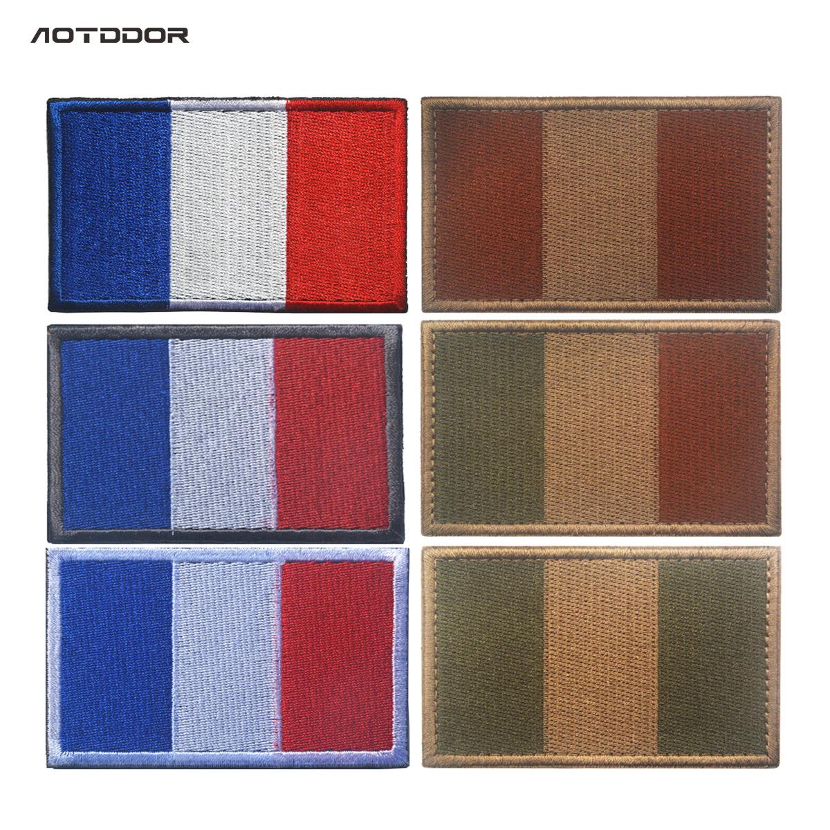 French flag magic patch france plag patch embroidered arm badge stickup