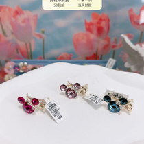 Feng Xin Shihua imported Austrian crystal pressure clip snap buckle grab clip collection version