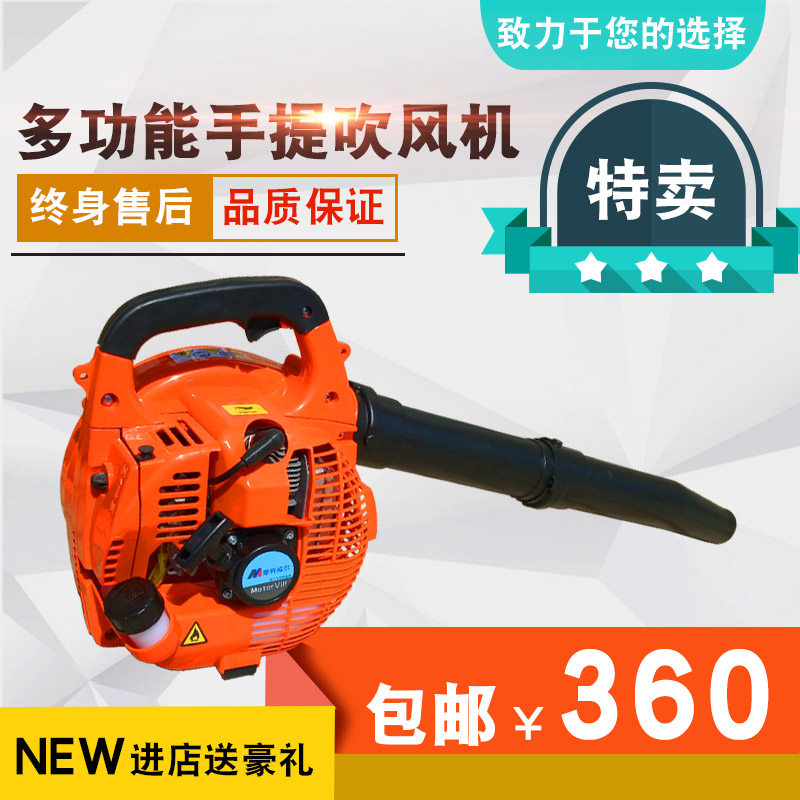Gasoline hair dryer greenhouse snow blowing machine back type portable high power construction site with dust fire extinguisher garden