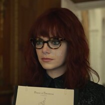 Black & White Magic Women Kuila Cos Wig Punk Rock Princess Lady Net Red Wine Red Long Curly Hair Headgear