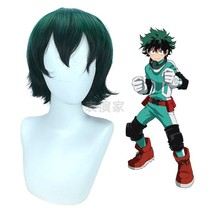 My Hero Academy Green Valley Out Long Green Black Gradient Cosplay Wig Spot