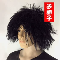 Парики нищих исполнили реквизит, чтобы жить вживую, Douyin Funnal Sunatic Cos Crazy Madman Savage Wig Wig
