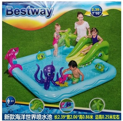 Original Clothing Bestway Inflatable Swimming Pool Baby Play Pool Children Thickened Fishing Toy Marine Ball Pool