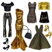 2023 New 6 Points BJD Doll 30cm Barbie Xinyi FR Fashion Suit Golden Mermaid Skirt Bag Accessories