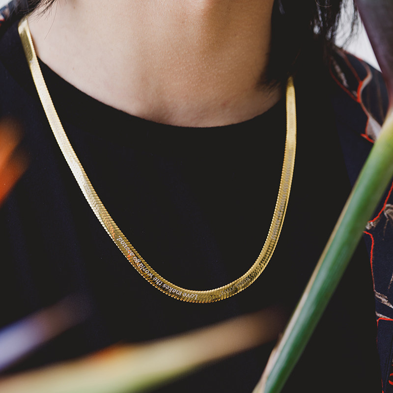 ROADLATIVE original trend titanium steel net red National tide jewelry Street hip hop couple necklace Men and women gifts