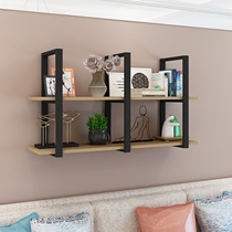 Wall shelf wall hanging bookshelf iron wall wine rack beauty salon flower stand beauty salon milk tea shop shelf hanging rack