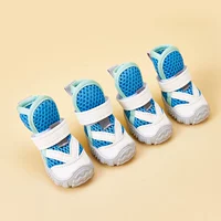 V-образная сетчатая обувь синие