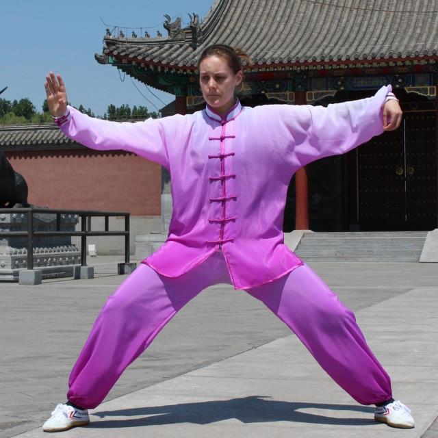 Tai Chi clothing male Chinese style children's martial arts training performance clothing hemp yarn breathable Tai Chi practice clothing female spring and summer