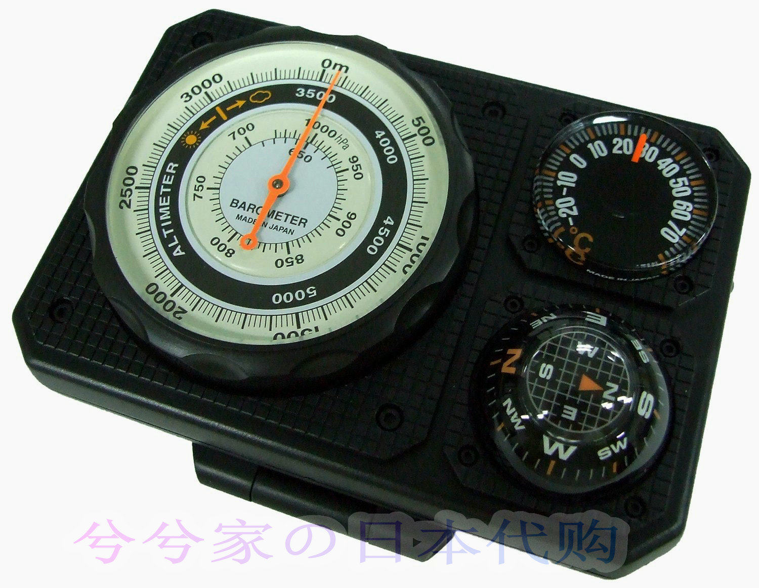 Made in Japan with original packaging and imported cars for self-driving travel altimeter altimeter thermometer thermometer compass measuring instrument