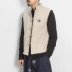 Mùa đông cổ điển cotton và vải lanh Trung Quốc phong cách đàn ông Trung Quốc tấm khóa Tang thêu dày lên cộng với áo vest cotton ngắn vest vest trung niên Áo vest cotton