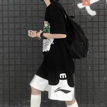 Li Ning basketball badfive3 plus 1 quick-drying knee shorts summer loose anti-five street five-point pants