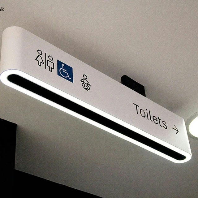 Focus on urban furniture landscape stainless steel custom shopping mall ceiling light box custom garage sign mall manufacturer