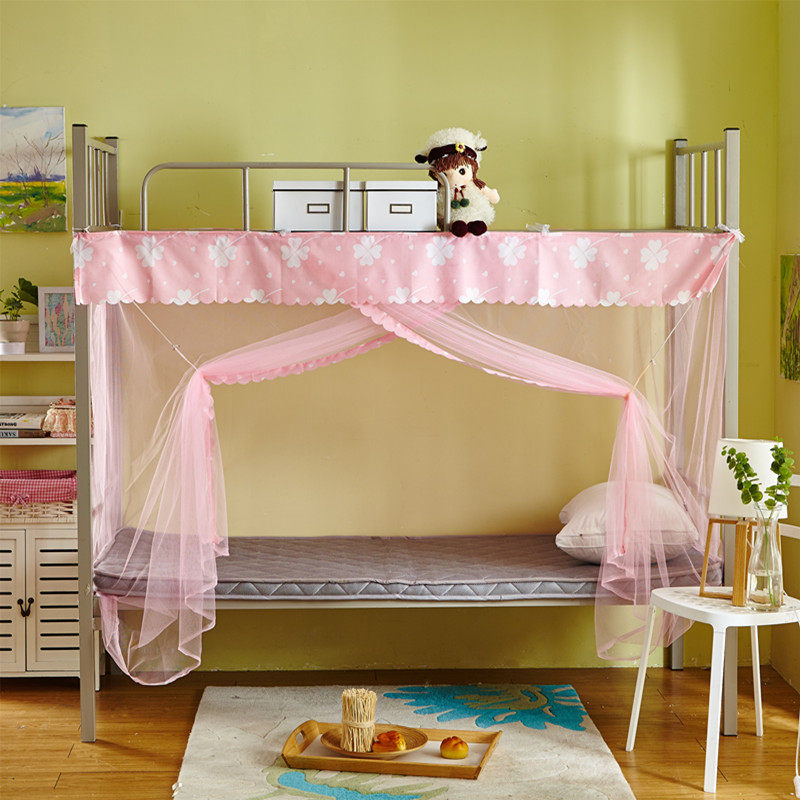 Encrypted student mosquito net dormitory single double bed bunk old-fashioned mosquito net dust-proof top 1 1 2 0 9m meter bed curtain