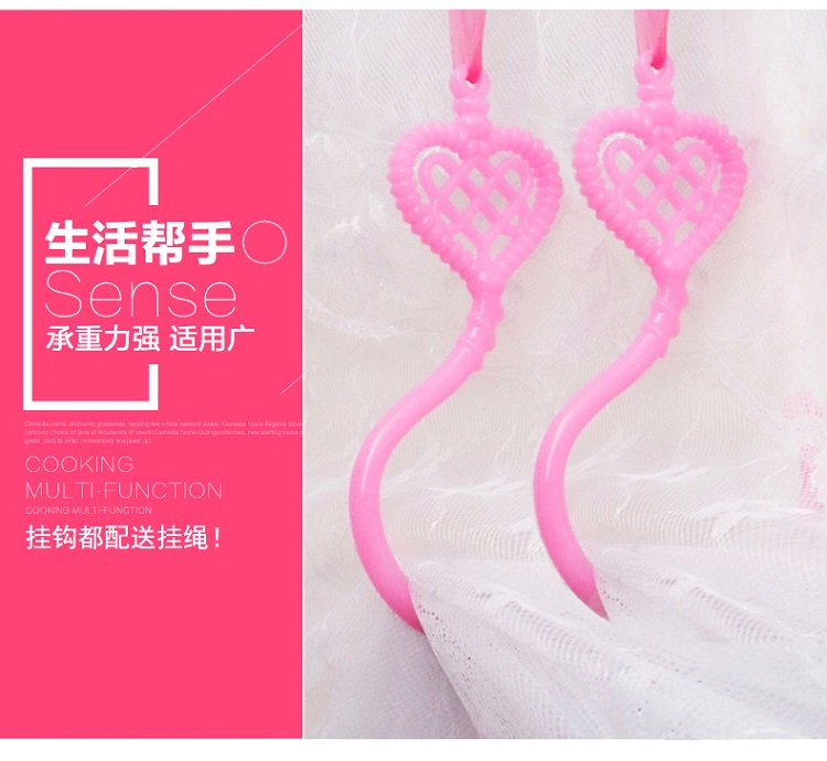 Cung điện muỗi net ba cửa hooks sinh viên muỗi net móc giường rèm muỗi net móc giường móc để gửi ribbon