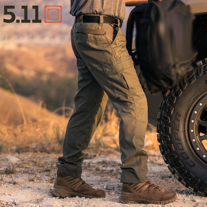 American 5 11 outdoor tactical pants men's 74512 stretch plaid workwear casual slim fit waterproof multi-pocket pants 511