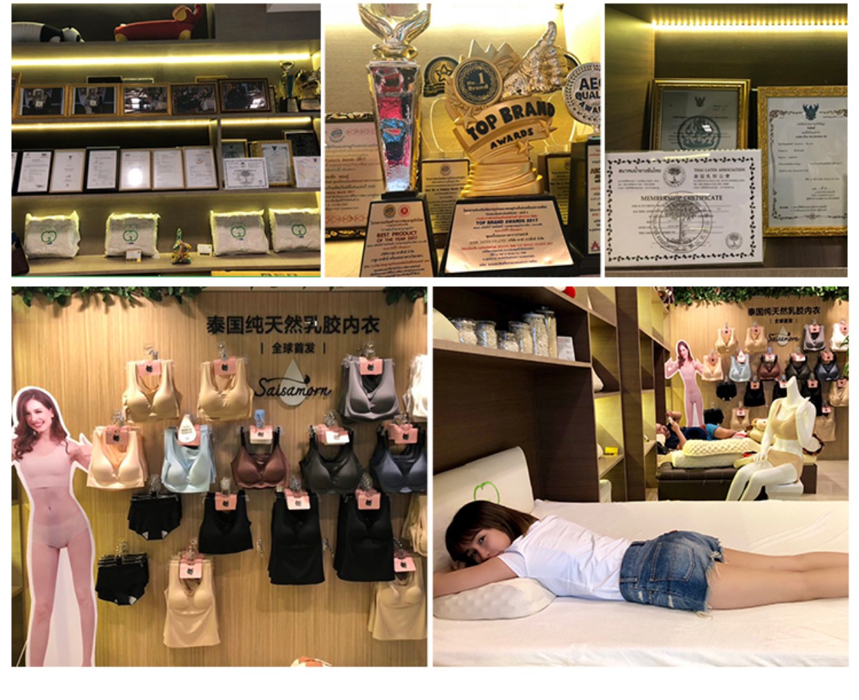 Chúc ngủ ngon giấc Thái Lan GADUN93% hàm lượng cao su thiên nhiên chất lượng cao su gối massage vai cổ tử cung - Gối goi chu u