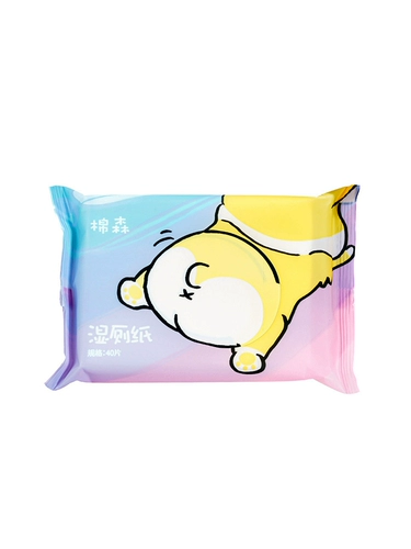 棉森 Антибактериальные влажные салфетки подходит для мужчин и женщин для кожи ягодиц для интимного использования, туалет, 40 штук