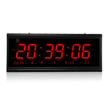 Wall clock living room clock silent clock creative fashion modern simple alarm clock electronic voice time led number