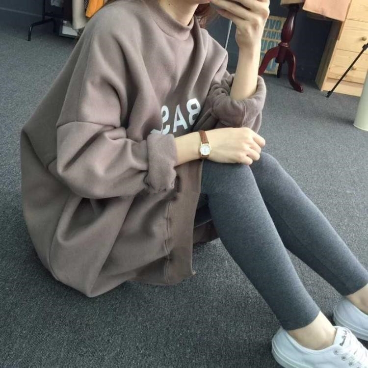Mùa thu và mùa đông lỏng lẻo kích thước lớn áo len cotton đồ ngủ phụ nữ tay áo dài phần cộng với nhung dày ấm chia tách ngã ba đêm phục vụ nhà mùa xuân váy ngủ