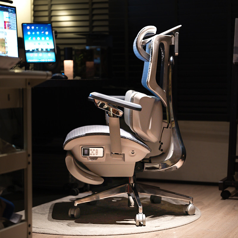 Новый продукт черно-белый x7 smart waist chair эргономичное кресло массажное кресло компьютерное кресло игровое кресло boss chair Изображение 1