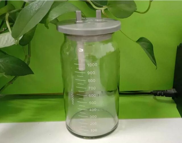 上海斯曼峰，江苏科凌电动吸引器配件1000Ml玻璃引流瓶，瓶塞一套