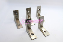 yjie ijie brand public places bathroom partition hardware accessories zinc alloy brushed corner code