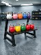 Double-Layer Steel Kettlebell Rack 4-32kg Set for Home Gym, Commercial Use, Personal Training, Kettlebell Lifting