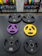 New Fisida Large-Hole Commercial Barbell Colorful Small-Hole Dumbbell Plates 5-20kg Home Fitness Barbell Set