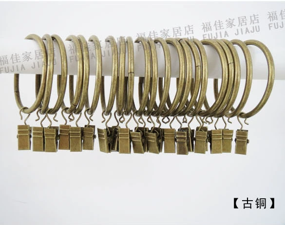 móc Curtain cắt bưu chính miễn phí phụ kiện cốt thép không gỉ kẹp màn kẹp khóa vòng vòng sắt kẹp La Mã - Phụ kiện rèm cửa thanh treo rèm cửa inox tphcm