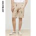 La Chapelle áo khoác nam đi bộ quần short 2019 hè mới 100% cotton giản dị năm quần nam - Quần short quần thun nam Quần short