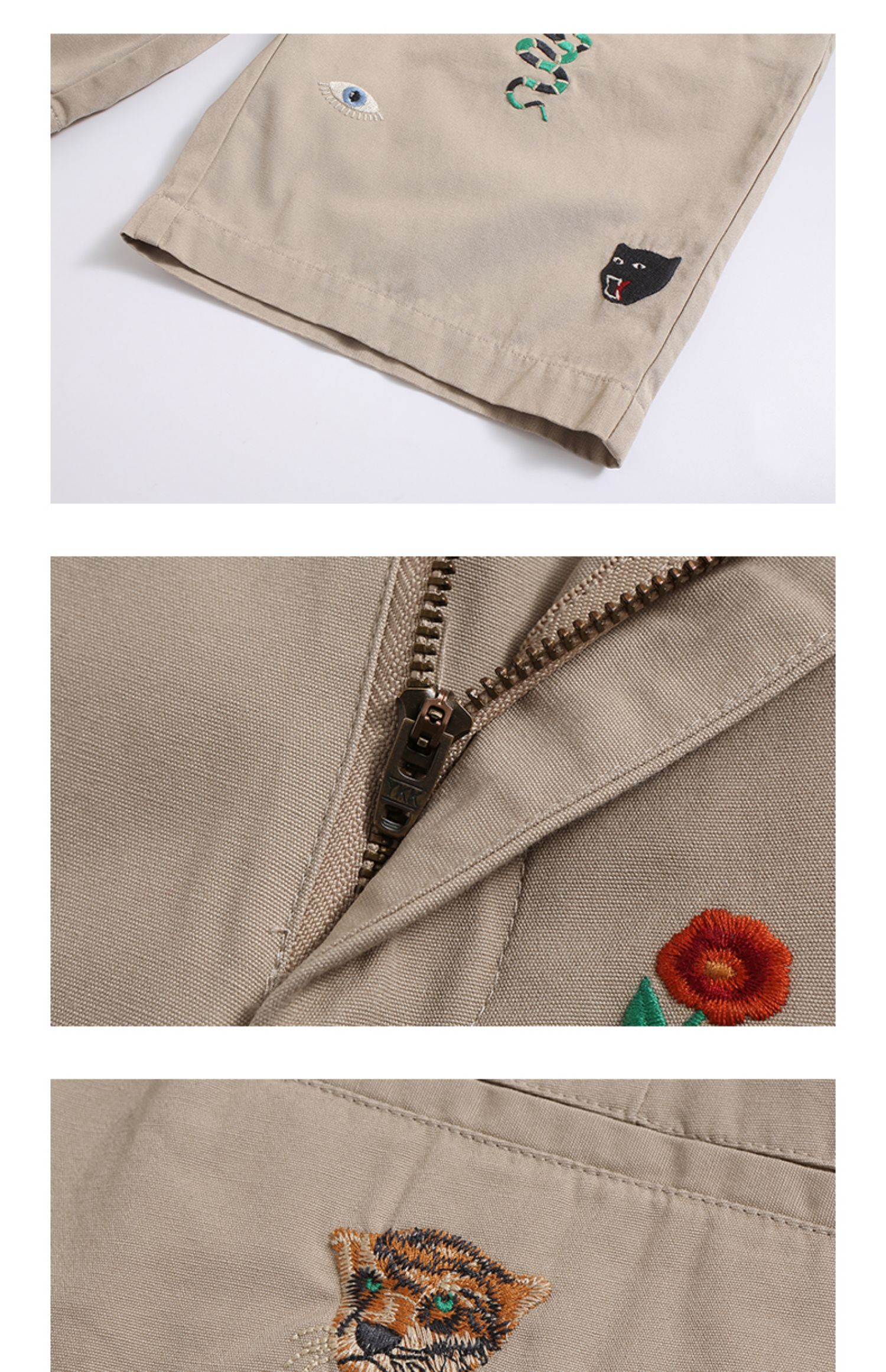La Chapelle áo khoác nam đi bộ quần short 2019 hè mới 100% cotton giản dị năm quần nam - Quần short quần thun nam