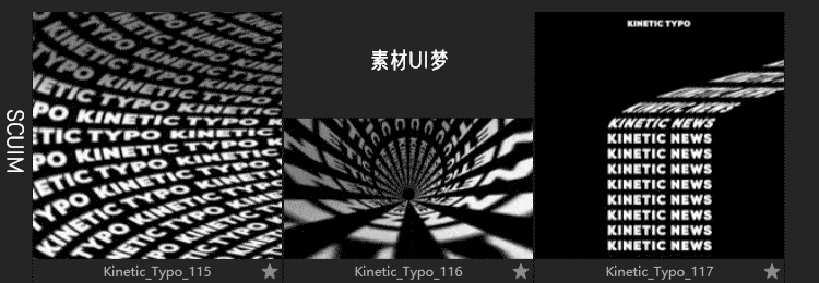 图片[36]-UI设计文字创意动画高级潮流3D立体渐变运动扭曲变形AE模板素材-cg男孩
