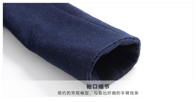 Nối trên áo đầu gối, mùa đông dài lỏng tie với áo len eo CD74007 áo choàng dạ nữ mùa đông