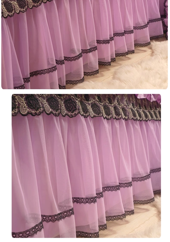 Dreams một lần nữa và một lần nữa Four Seasons giường Hàn Quốc váy ren một mảnh bông không trượt bedspread đôi Mikasa 1,8 m 2,0 - Váy Petti