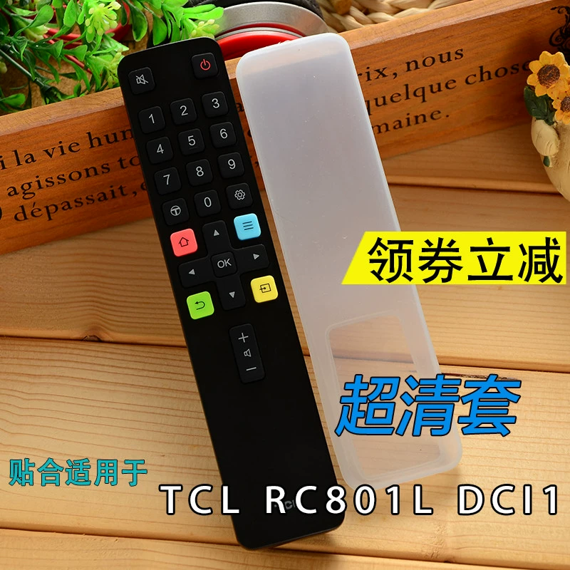 TCL điều khiển từ xa bảo vệ nắp chống bụi và chống rơi RC801L DCI1 TV silicone điều khiển từ xa - TV