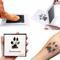 Pet no-wash ink pad for cats dogs children handprints touch skin ink-free ink pad set new dog paw souvenirs