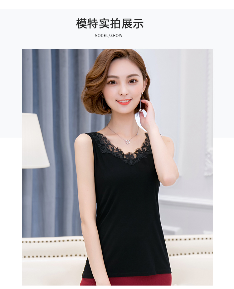 Camisole nữ bên trong hè 2019 phiên bản mới của phụ nữ Hàn Quốc với kiểu dáng liền thân ngắn tay màu đen. - Áo ba lỗ áo thun nữ